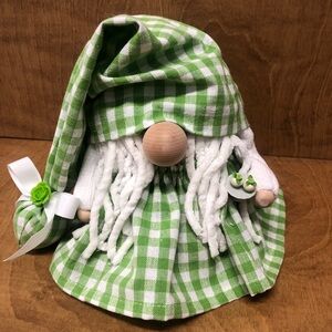 Spring Summer Gnome Green Checks Irish Rose Pastries St Patty’s